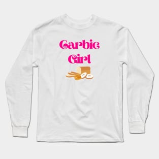 Carbie Girl with bread, bagel, and croissant Long Sleeve T-Shirt